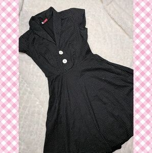 Polka dot vintage 50s style dress